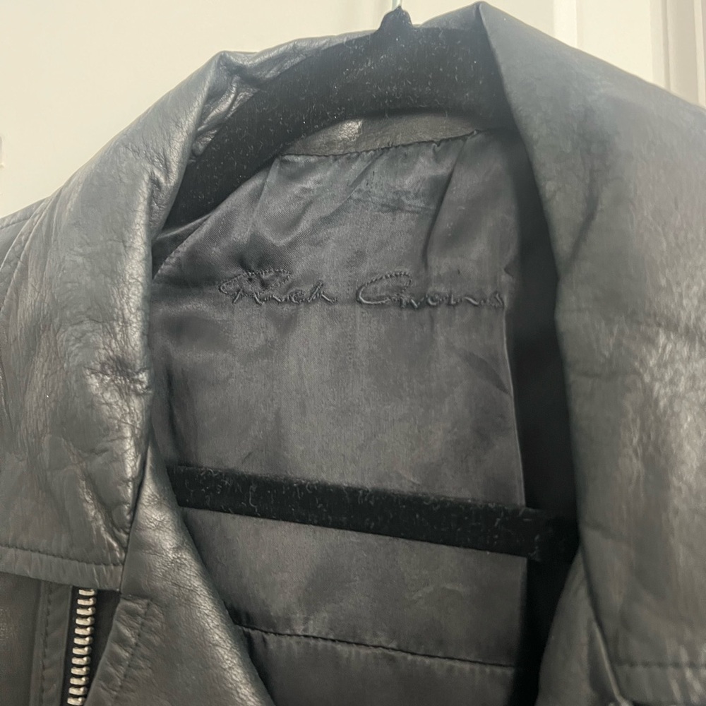 Rick Owens Leather Jacket - Picture 4 of 6